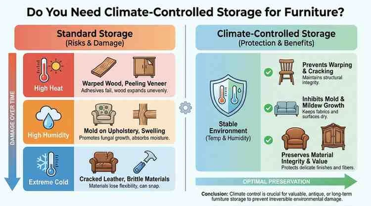 No-Deposit Storage: Move In Today with No Upfront Costs at Elk Country Storage Co. 3 Do You Need Climate-Controlled Storage for Furniture?