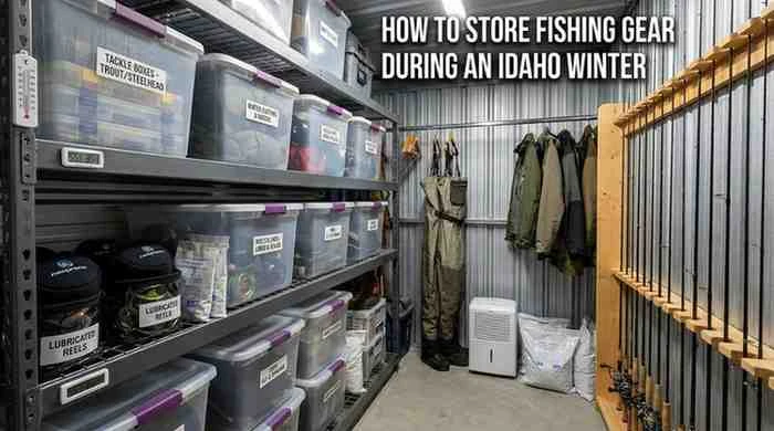 How to Store Fishing Gear During an Idaho Winter