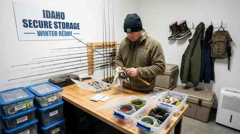 How to Store Fishing Gear During an Idaho Winter