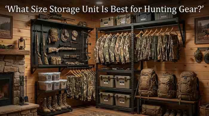 What Size Storage Unit Is Best for Hunting Gear?