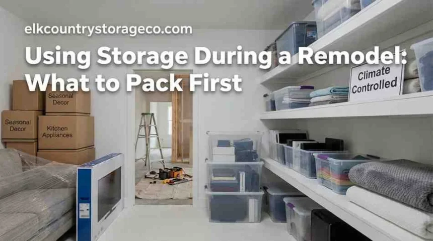 Using Storage During a Remodel: What to Pack First