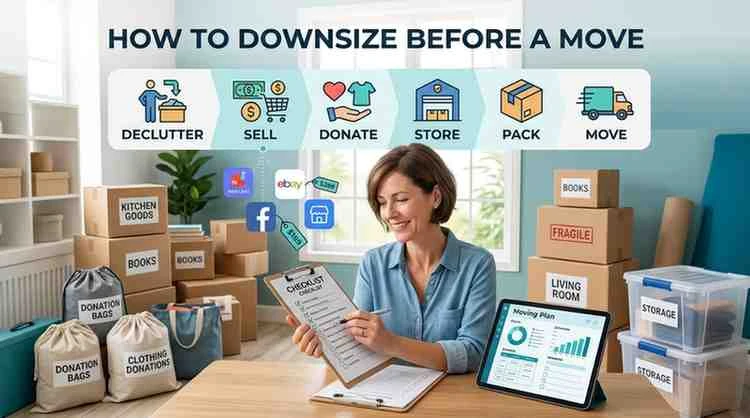How to Downsize Before a Move | Keep, Sell or Store